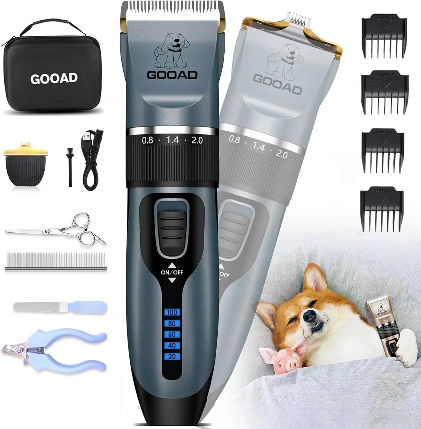 Pet Grooming Clippers Kit