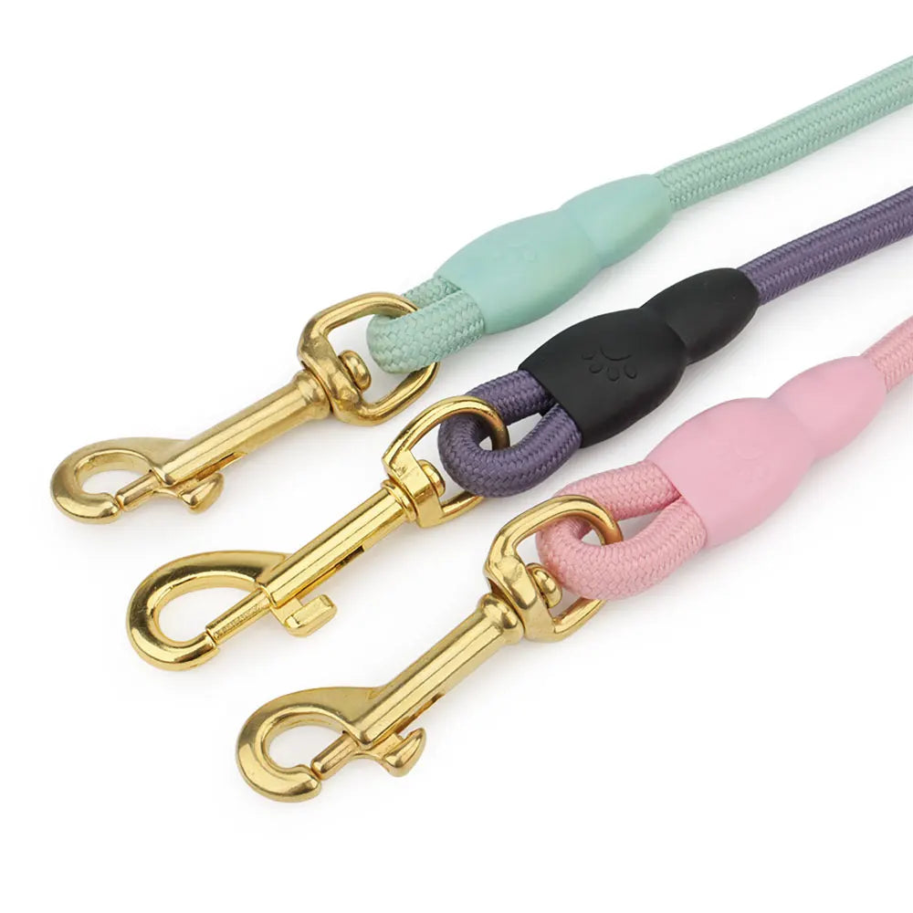 Pet Leash Long Rope 5 Foot or 10 Foot Outdoor Walking Lead for Small and Medium Dogs and Cats