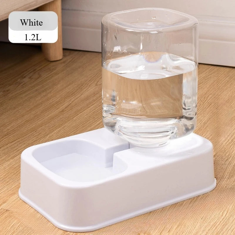 Automatic Pet Feeder and Water Dispenser Set for Dogs Smart Portion Control No Battery Needed
