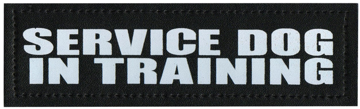 Service Dog In Training Glow In The Dark - Leather Patch