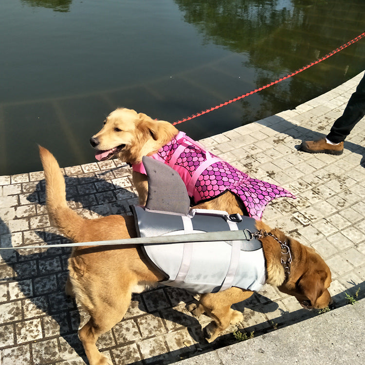 Pet Life Jacket Shark Swimsuit
