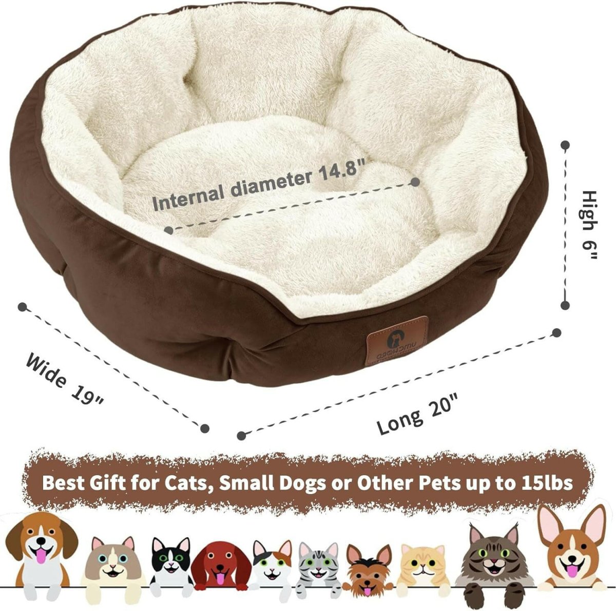 20-Inch Pet Bed: Perfect for Puppies