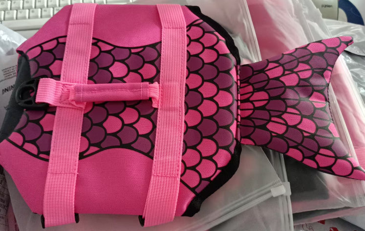 Pet Life Jacket Shark Swimsuit