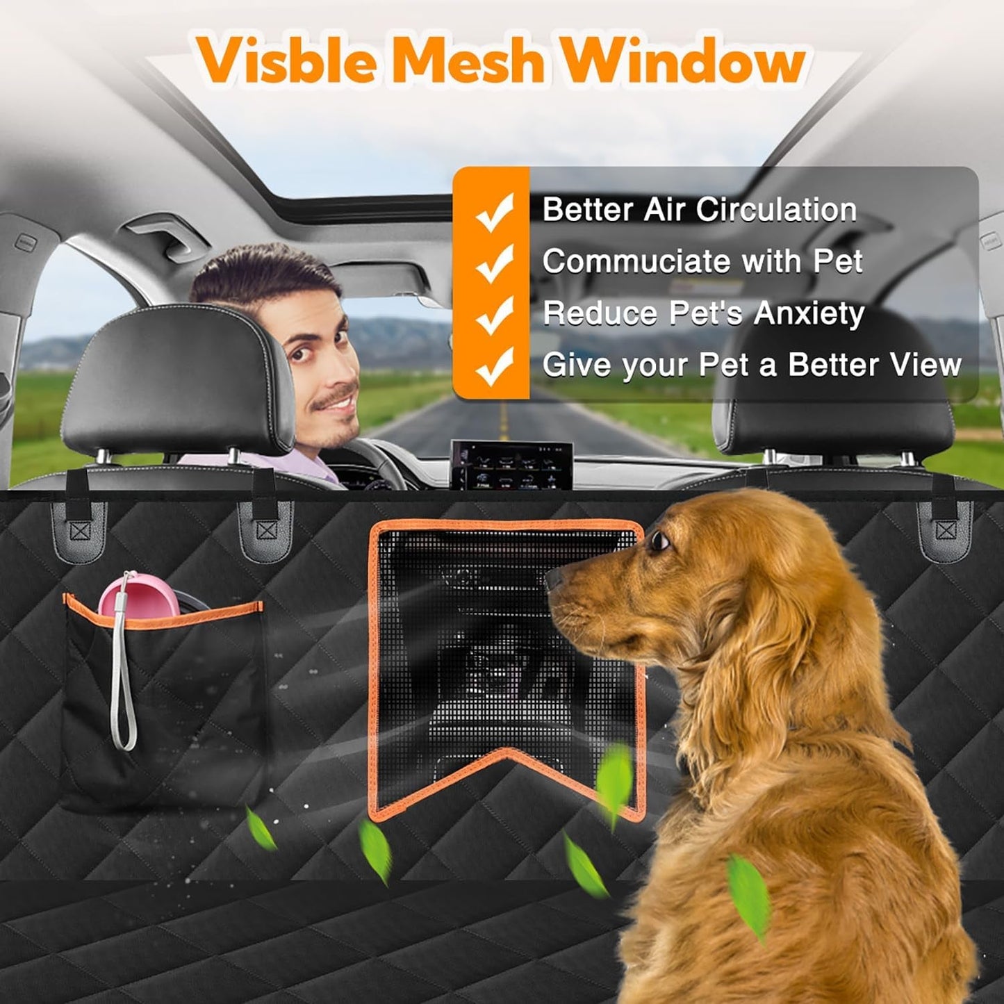 back seat Waterproof Dog Cover