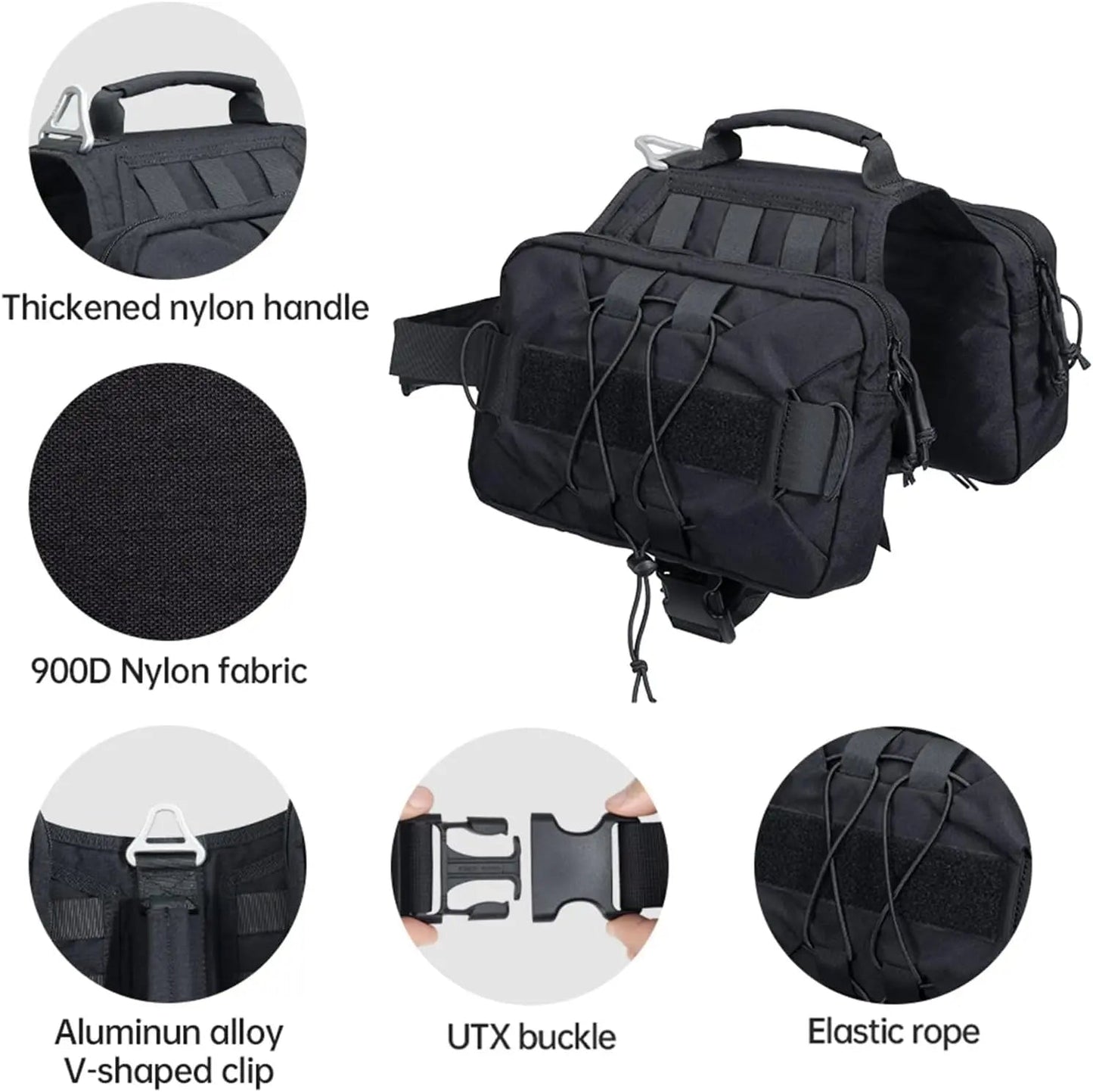 Tactical Dog Backpack