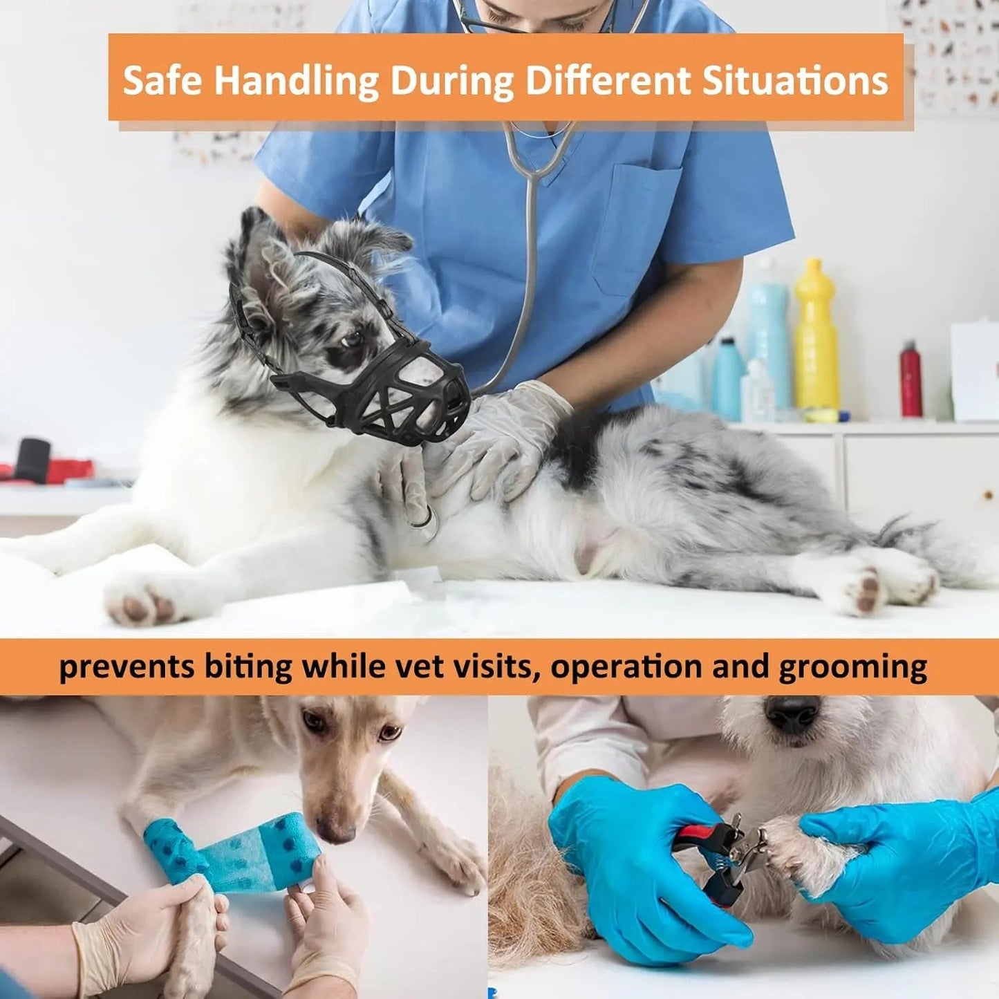 Adjustable Anti-Bite Training Muzzle
