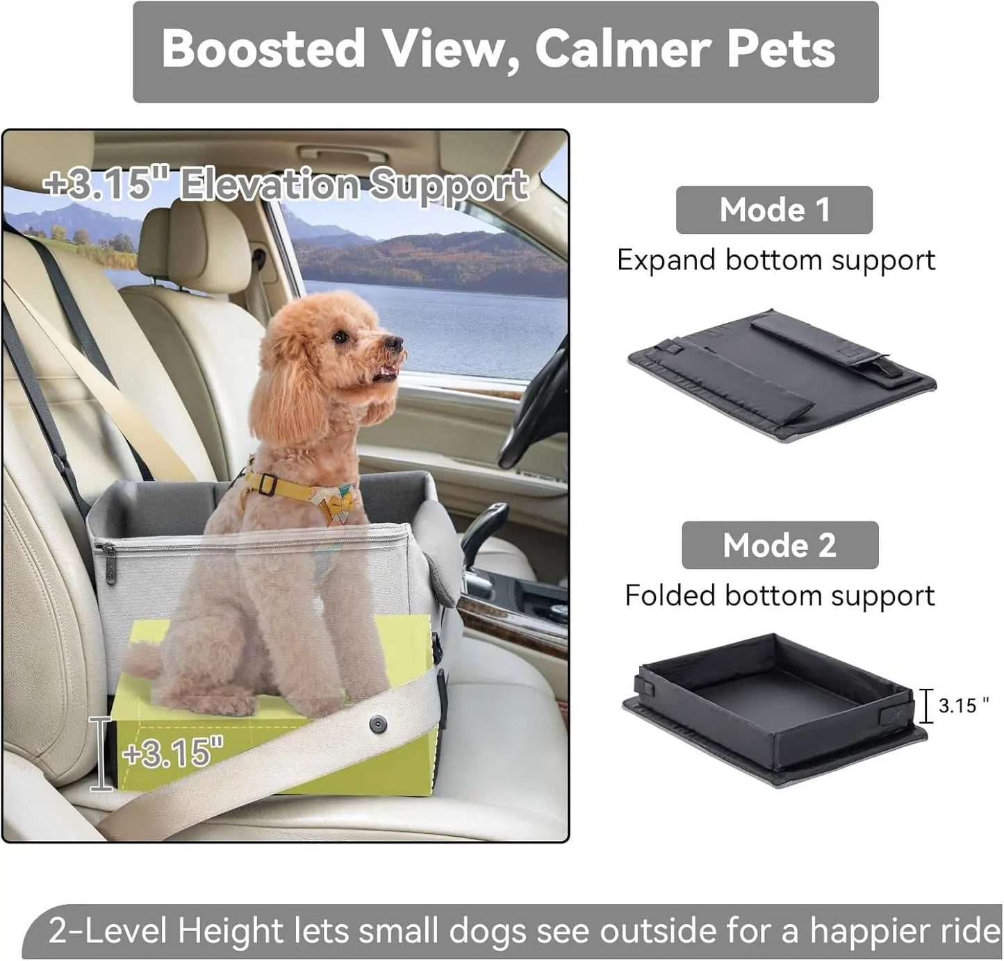 Dog Car Seat Booster for Small Dogs