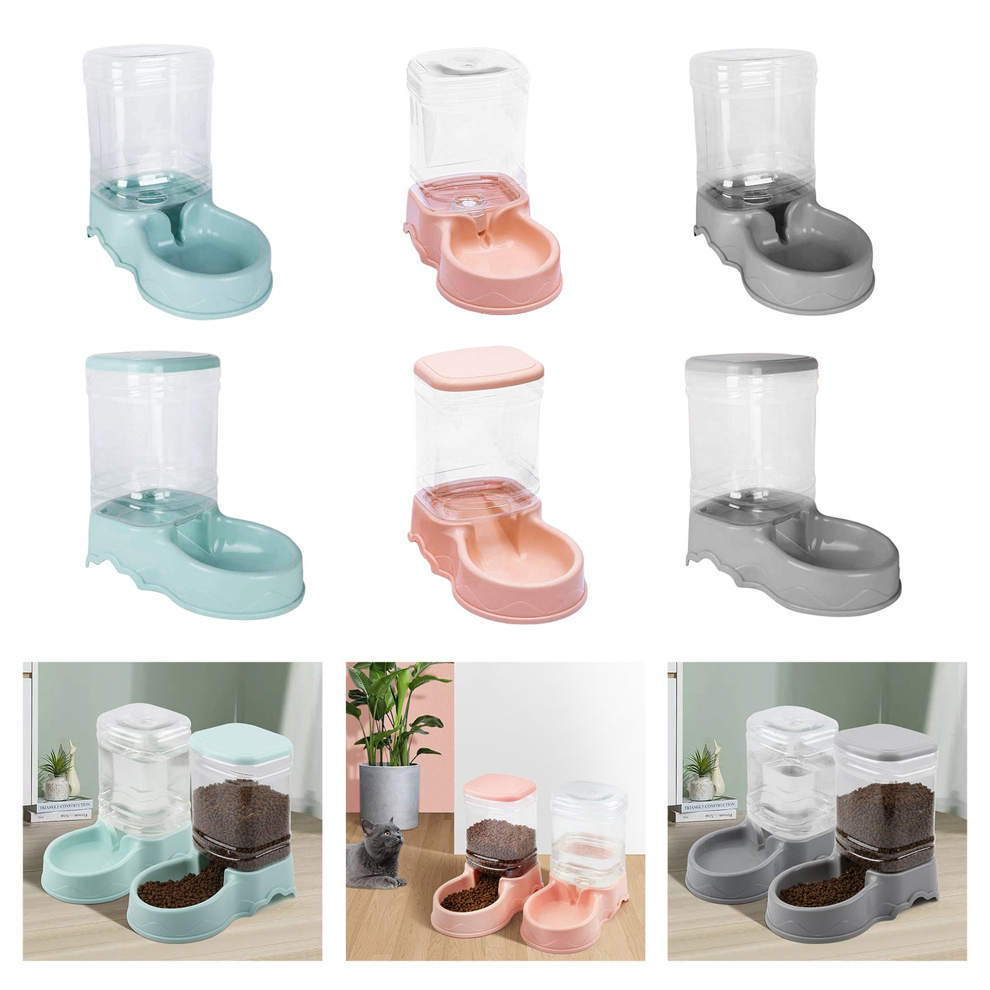 3.5L Automatic Pet Feeder and Water Dispenser for Dogs