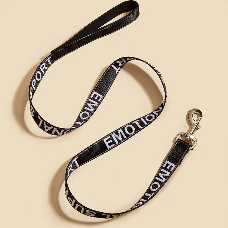 Service Dog Leash – 4ft Reflective Lead with Neoprene Comfort Handle, Embroidered Service Animal Lettering