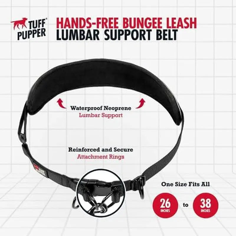 Hands Free Dog Leash Heavy Duty Bungee Waist Belt