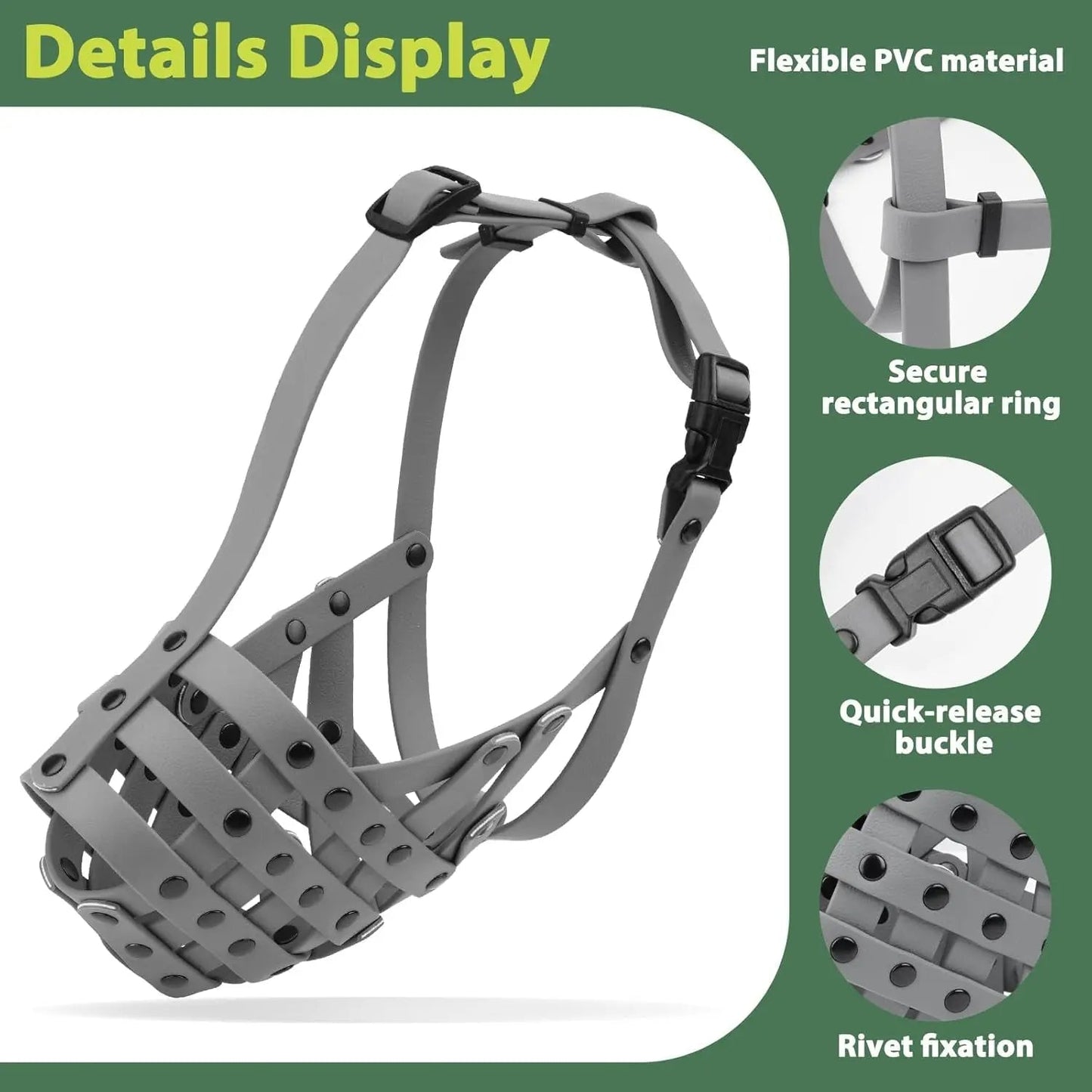 Lightweight Basket Large adjustable Dog Muzzle