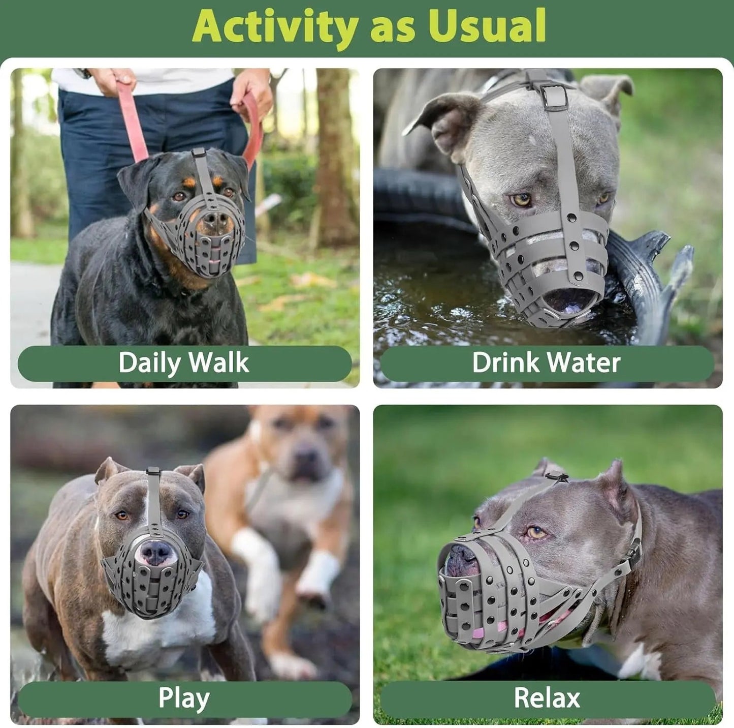 Lightweight Basket Large adjustable Dog Muzzle
