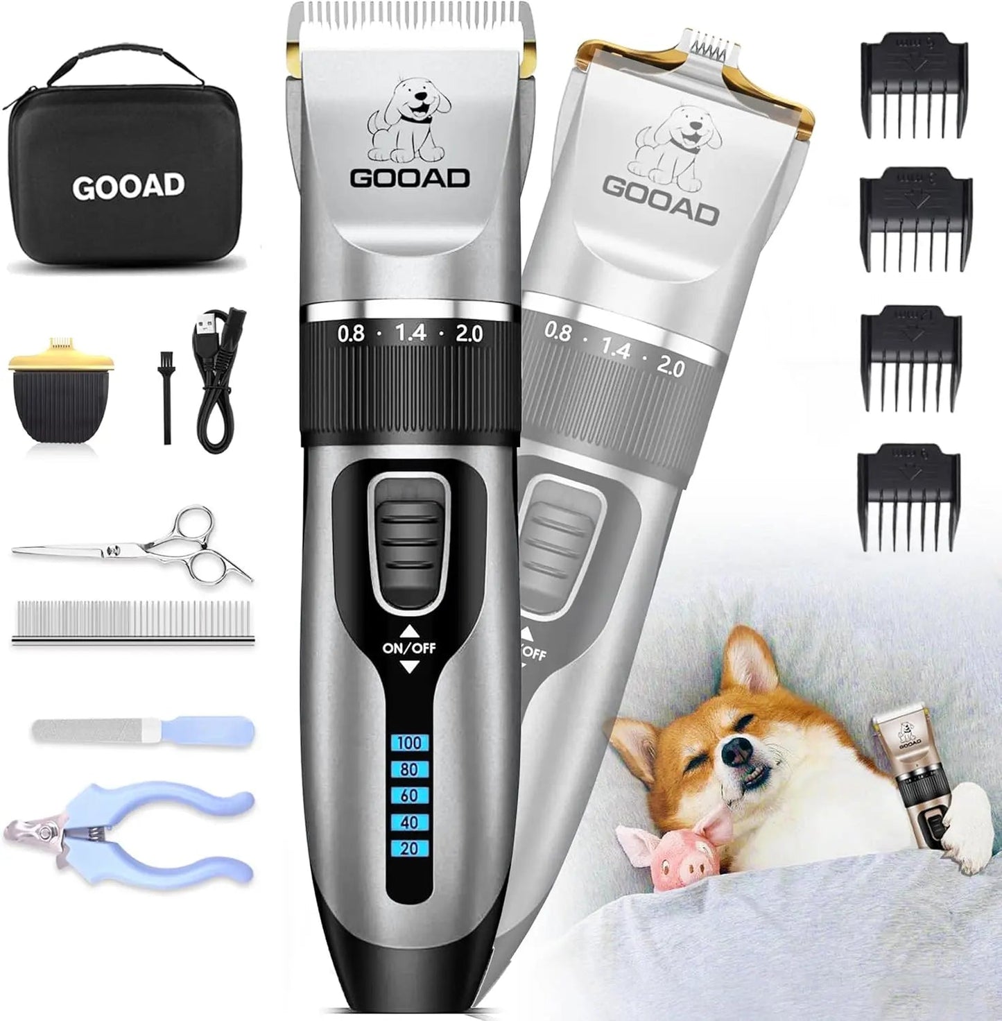 Pet Grooming Clippers Kit
