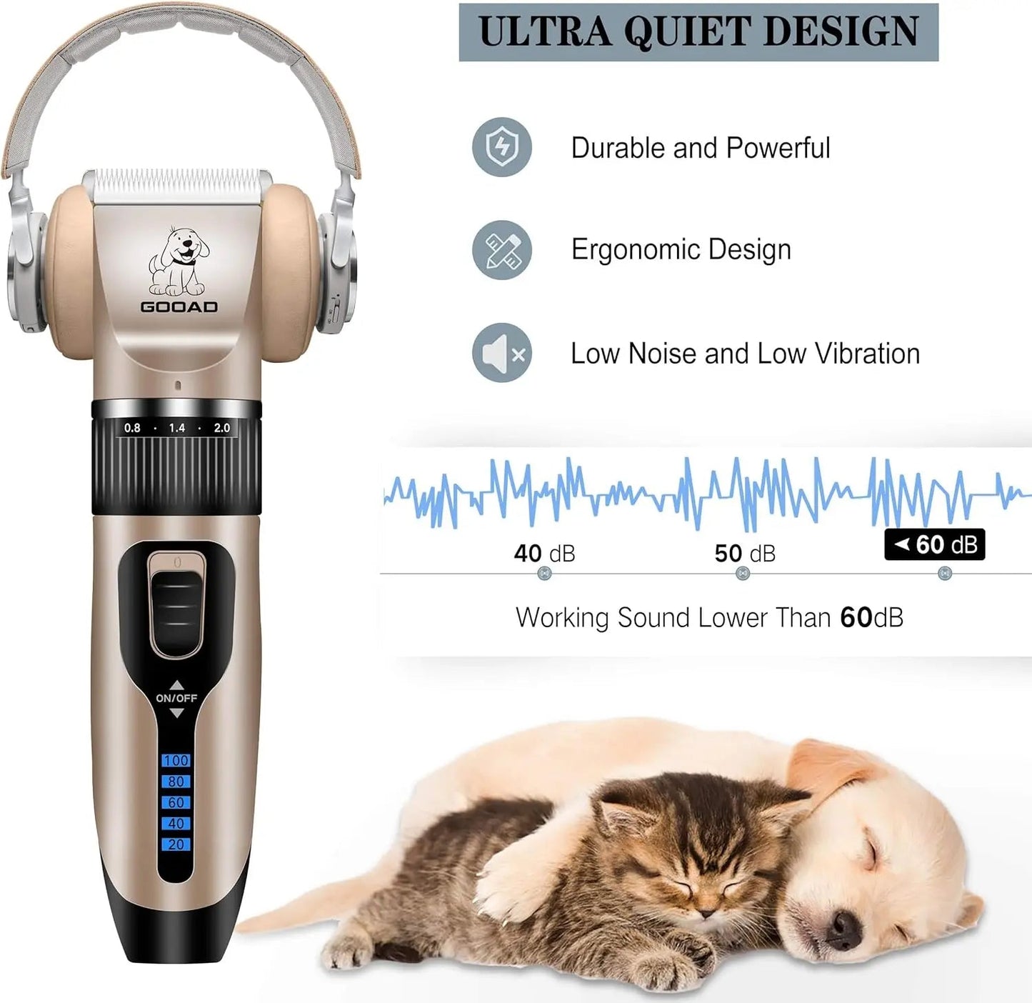 Pet Grooming Clippers Kit