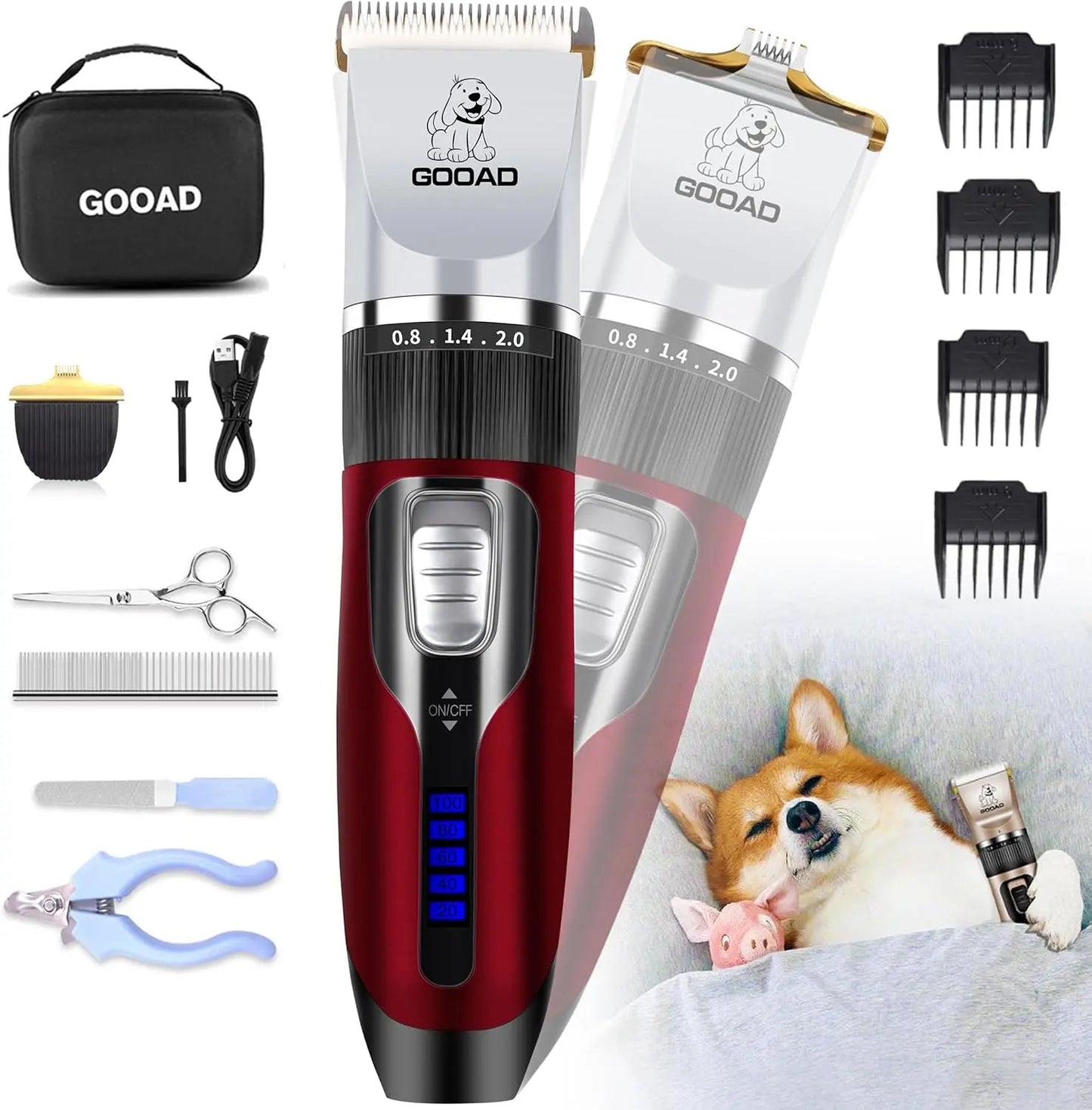 Pet Grooming Clippers Kit