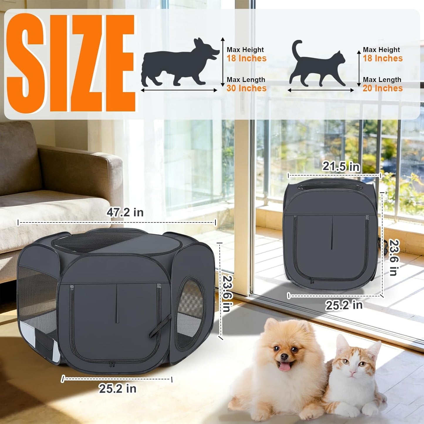 Portable Cat & Dog Playpen
