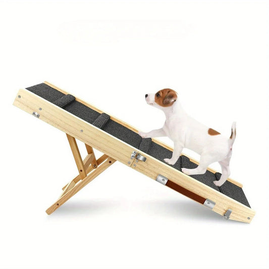 PawStep Adjustable Wooden Dog Ramp