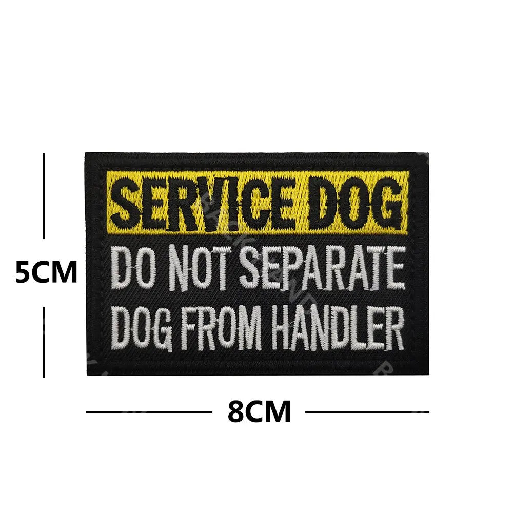 Service Dog & Training Patch Set – Removable Hook-and-Loop Badges for Service Dogs, ESAs, Therapy Dogs & Working Pets