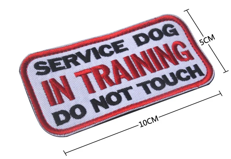 Service Dog & Training Patch Set – Removable Hook-and-Loop Badges for Service Dogs, ESAs, Therapy Dogs & Working Pets