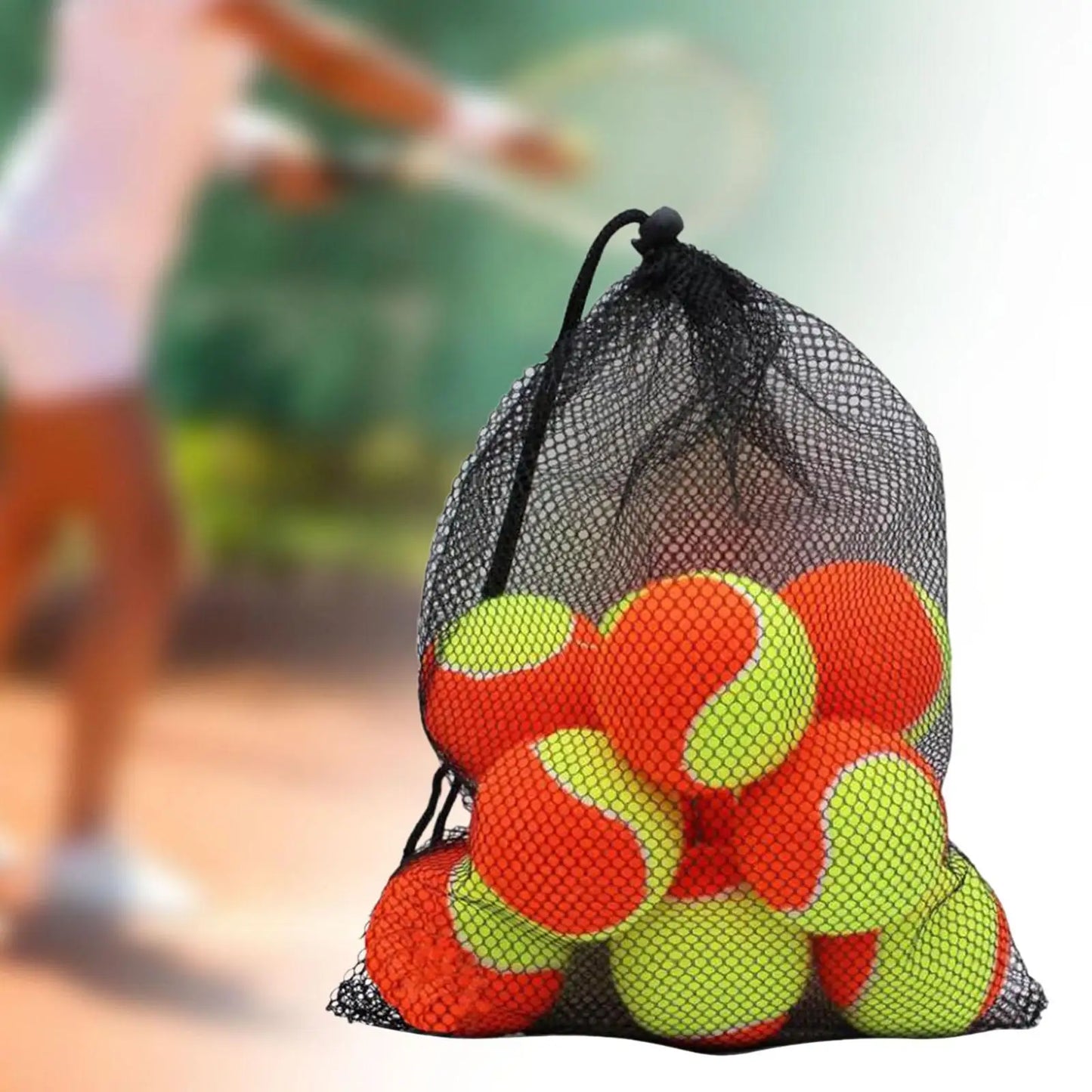 12 Pieces Tennis Balls Elastic for Outdoor Playing with Dogs