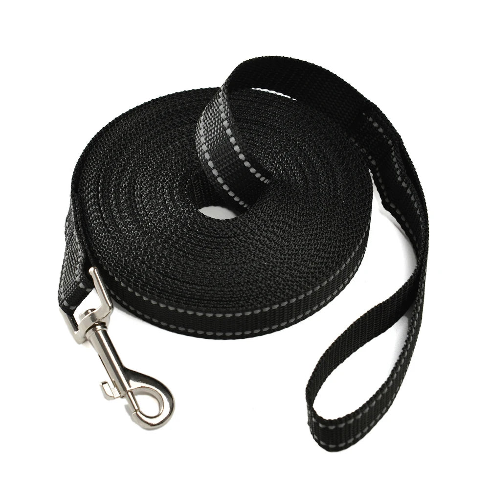 Nylon Reflective Dog Leash Long Training and Walking Lead for Small Medium and Large Dogs