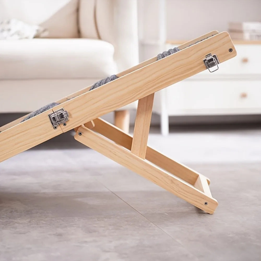 PawStep Adjustable Wooden Dog Ramp