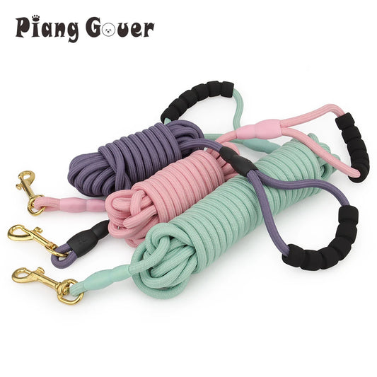Pet Leash Long Rope 5 Foot or 10 Foot Outdoor Walking Lead for Small and Medium Dogs and Cats