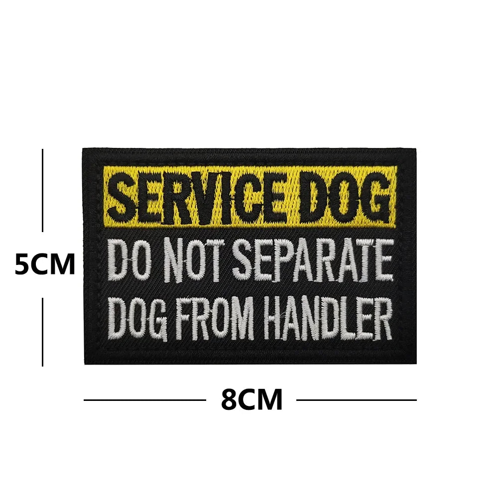 Service Dog & Training Patch Set – Removable Hook-and-Loop Badges for Service Dogs, ESAs, Therapy Dogs & Working Pets