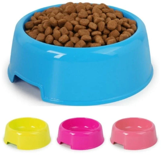 Pet Bowls Dog Cat Plastic Food Feeding Water Dish Bowl Feeder Pet Supplies