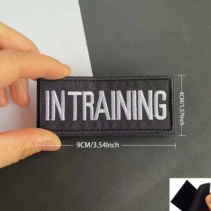 Service Dog & Training Patch Set – Removable Hook-and-Loop Badges for Service Dogs, ESAs, Therapy Dogs & Working Pets