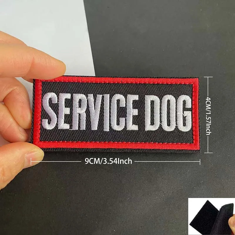 Service Dog & Training Patch Set – Removable Hook-and-Loop Badges for Service Dogs, ESAs, Therapy Dogs & Working Pets