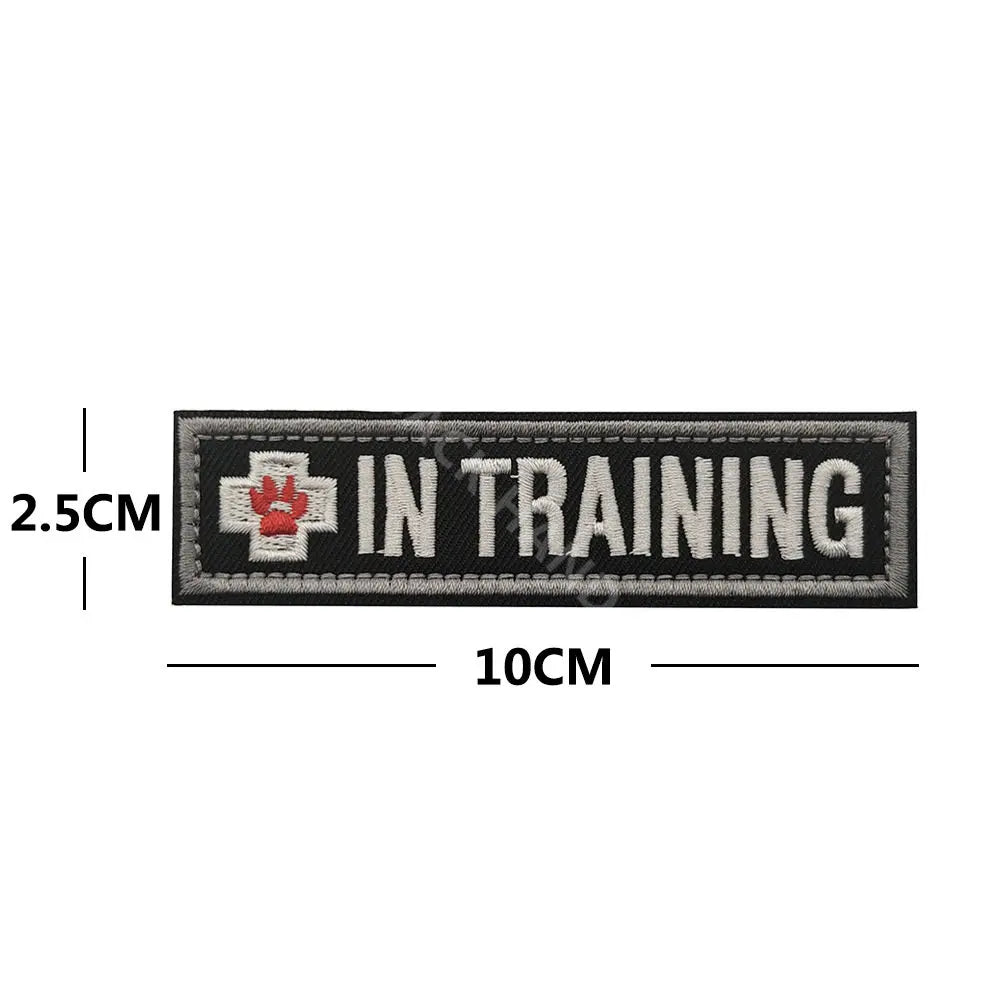 Service Dog & Training Patch Set – Removable Hook-and-Loop Badges for Service Dogs, ESAs, Therapy Dogs & Working Pets