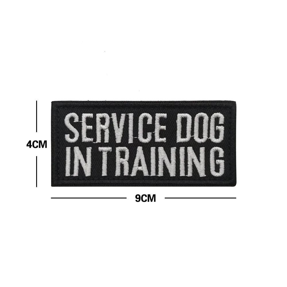 Service Dog & Training Patch Set – Removable Hook-and-Loop Badges for Service Dogs, ESAs, Therapy Dogs & Working Pets