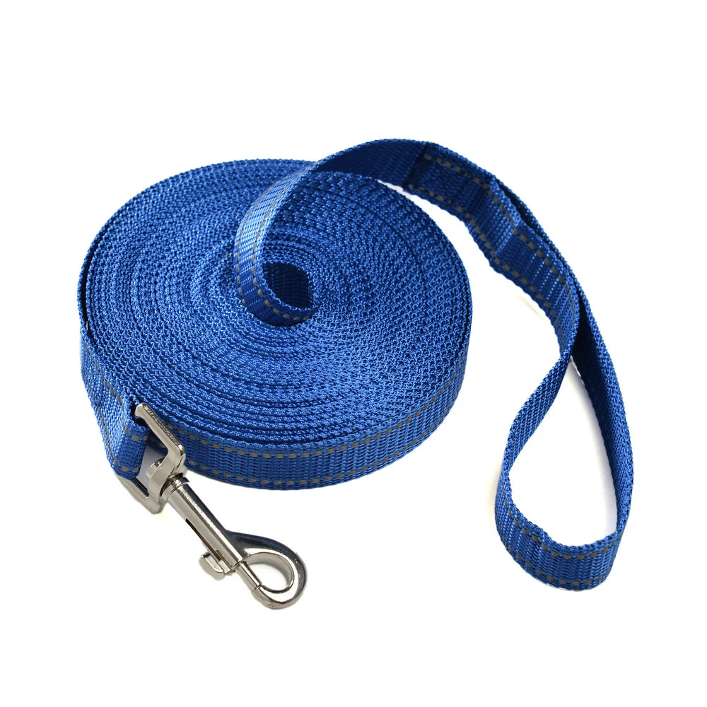 Nylon Reflective Dog Leash Long Training and Walking Lead for Small Medium and Large Dogs