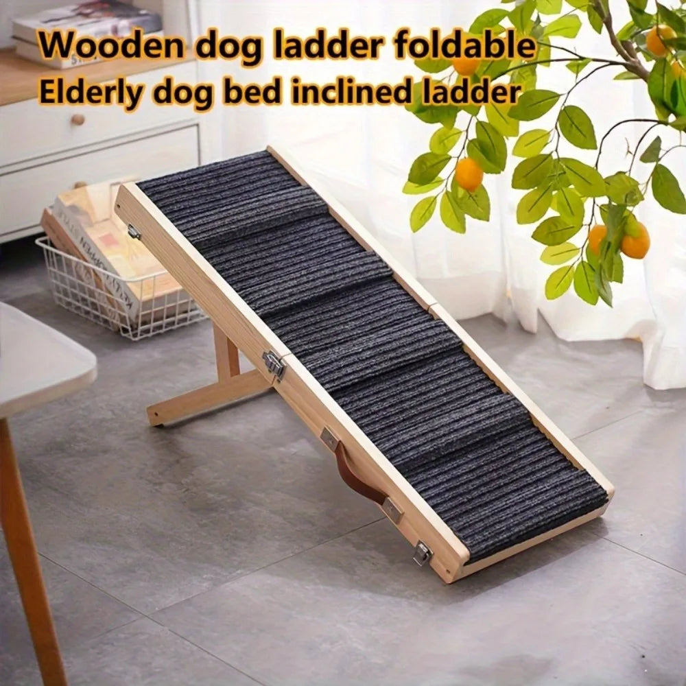 PawStep Adjustable Wooden Dog Ramp