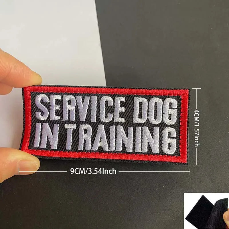 Service Dog & Training Patch Set – Removable Hook-and-Loop Badges for Service Dogs, ESAs, Therapy Dogs & Working Pets