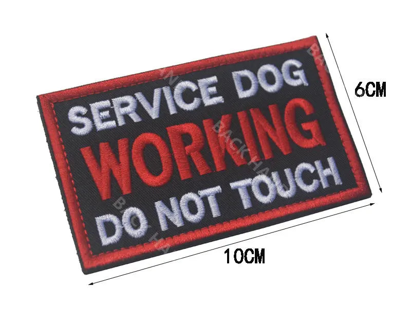Service Dog & Training Patch Set – Removable Hook-and-Loop Badges for Service Dogs, ESAs, Therapy Dogs & Working Pets