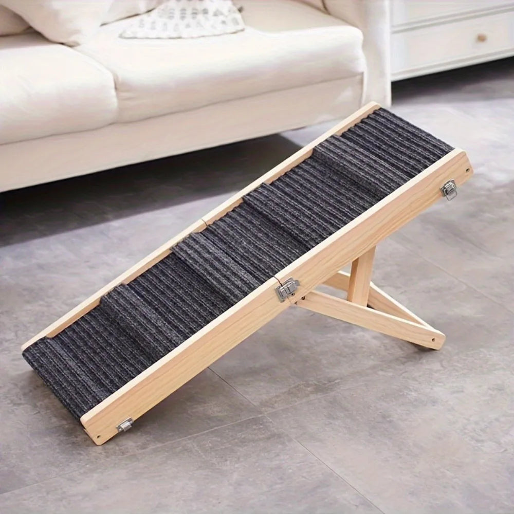 PawStep Adjustable Wooden Dog Ramp