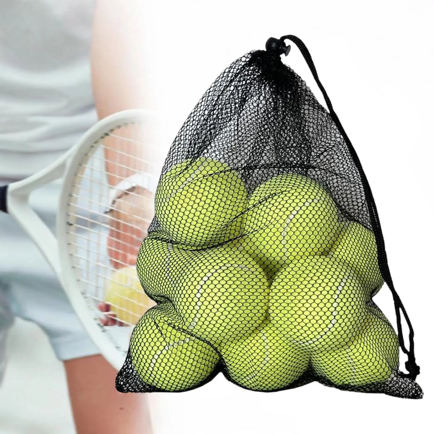12 Pieces Tennis Balls Elastic for Outdoor Playing with Dogs