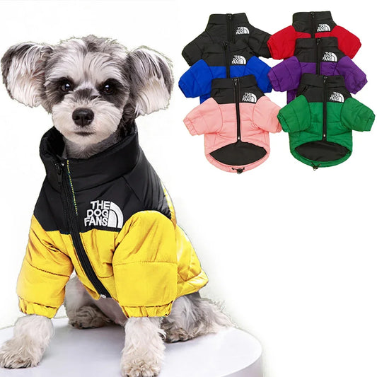 The Dog Face Winter Down Jacket Warm Thick Duck Down Vest for Small and Medium Dogs