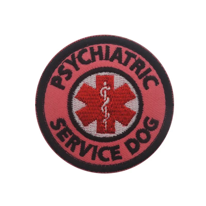 Service Dog & Training Patch Set – Removable Hook-and-Loop Badges for Service Dogs, ESAs, Therapy Dogs & Working Pets