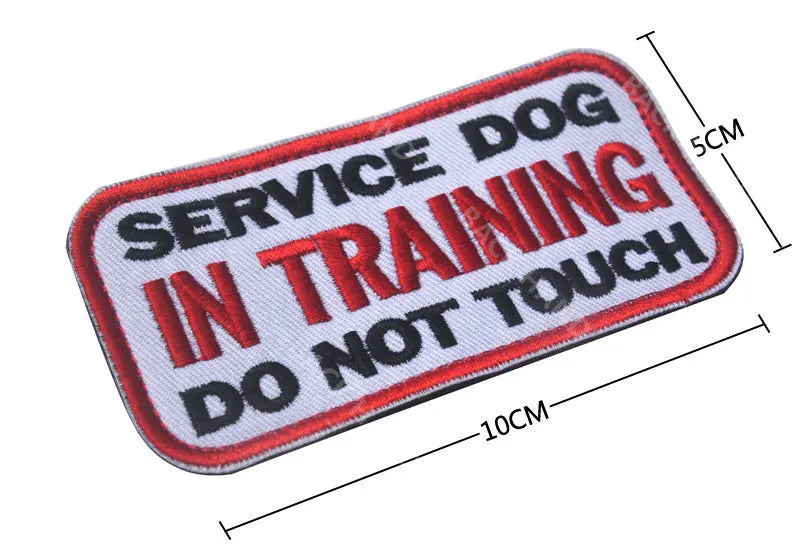 Service Dog & Training Patch Set – Removable Hook-and-Loop Badges for Service Dogs, ESAs, Therapy Dogs & Working Pets