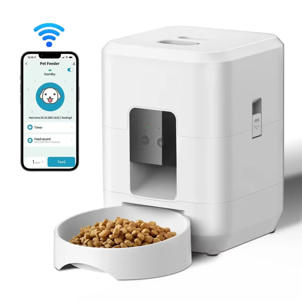 Smart Pet Feeder Automatic for Cats and dog With Timed Quantitative Automatic feeding.