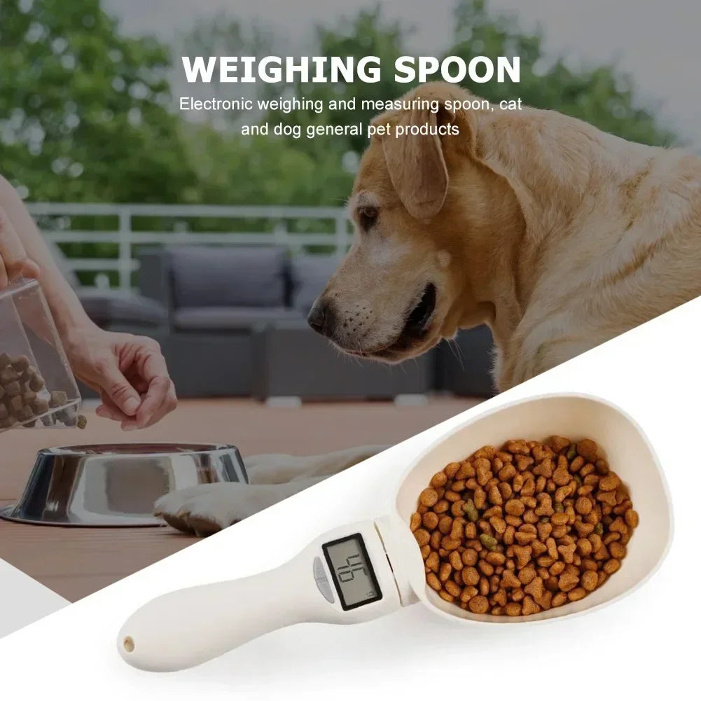 Digital Pet Food Measuring Scoop Electronic Food Scale with LED Display for Dogs