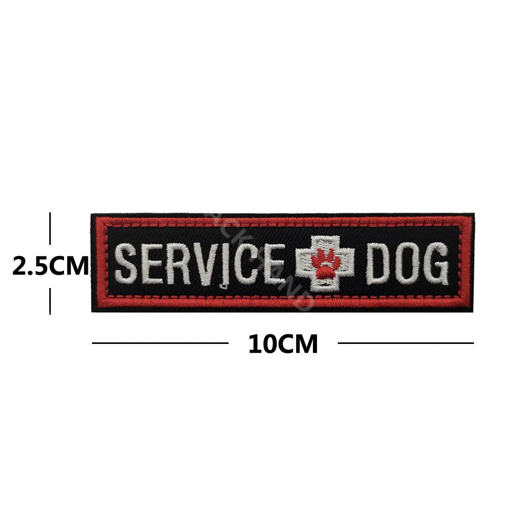 Service Dog & Training Patch Set – Removable Hook-and-Loop Badges for Service Dogs, ESAs, Therapy Dogs & Working Pets