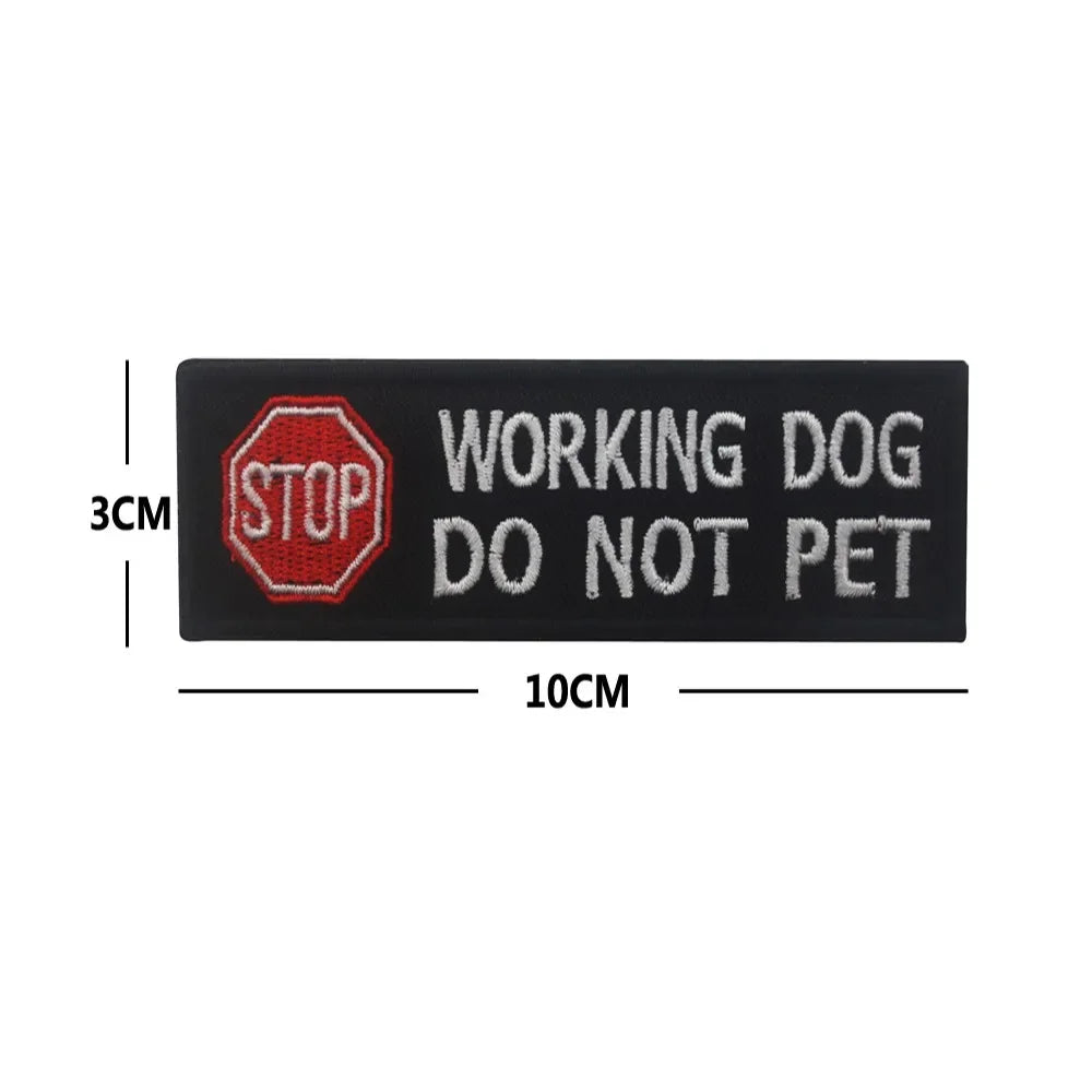 Service Dog & Training Patch Set – Removable Hook-and-Loop Badges for Service Dogs, ESAs, Therapy Dogs & Working Pets