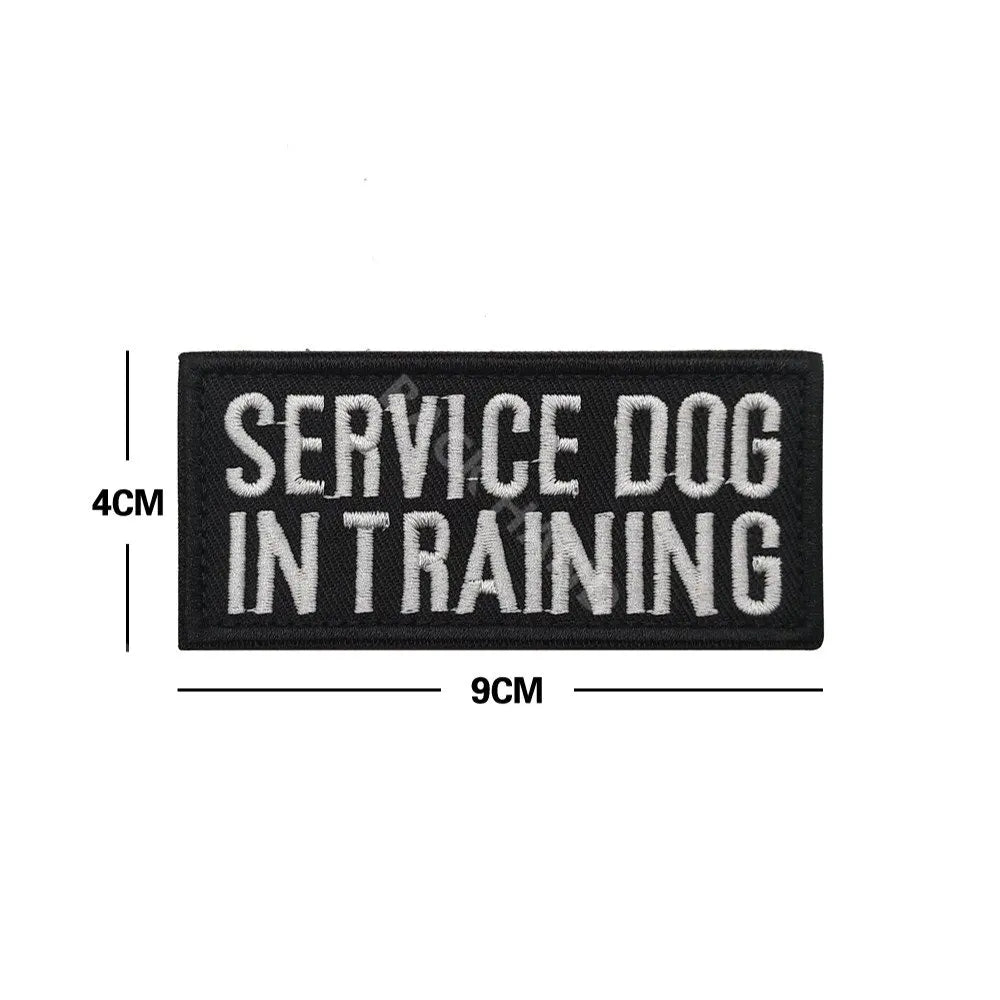 Service Dog & Training Patch Set – Removable Hook-and-Loop Badges for Service Dogs, ESAs, Therapy Dogs & Working Pets