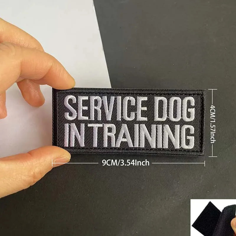 Service Dog & Training Patch Set – Removable Hook-and-Loop Badges for Service Dogs, ESAs, Therapy Dogs & Working Pets