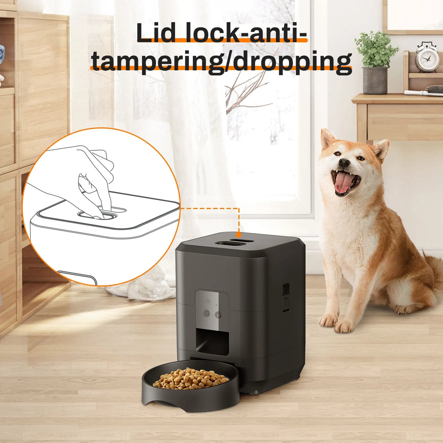 Smart Pet Feeder Automatic for Cats and dog With Timed Quantitative Automatic feeding.