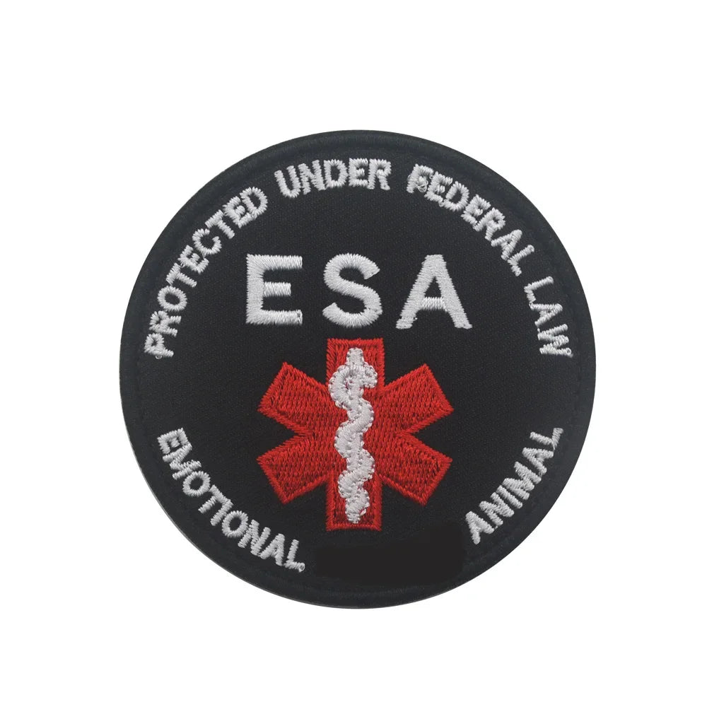 Service Dog & Training Patch Set – Removable Hook-and-Loop Badges for Service Dogs, ESAs, Therapy Dogs & Working Pets